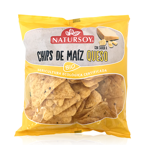 Chips de Maiz/Queso Natursoy 75 gr.