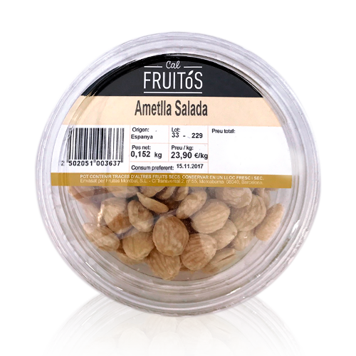 Almendra Salada Bandeja 150gr