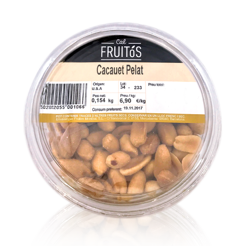 Cacahuetes Pelados Bandeja 150gr