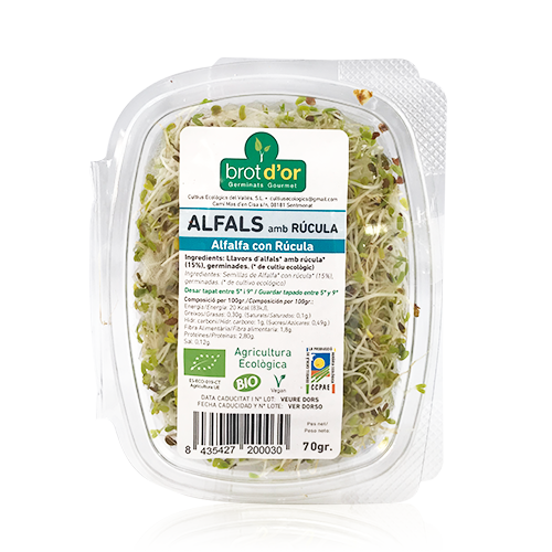 Germinado Bio de Alfalfa con Rúcula Cal Fruitós