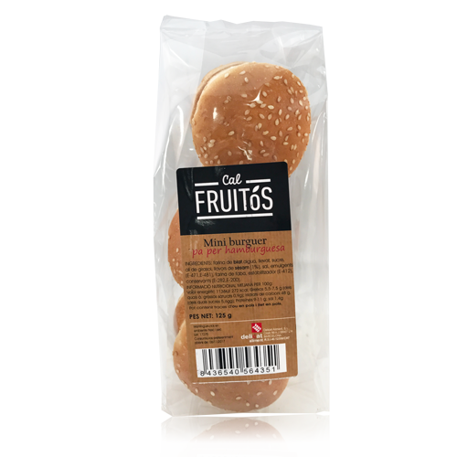 Pan Mini Burguer 125gr Cal Fruitós