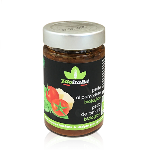 Salsa Pesto Bioitalia con Tomate y Parmesano
