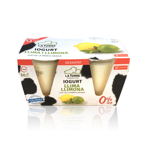 Yogurt Desnatado de Lima y Limón pack 2x125gr