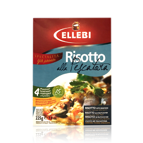 Risotto con pescado 225gr.Ellibe