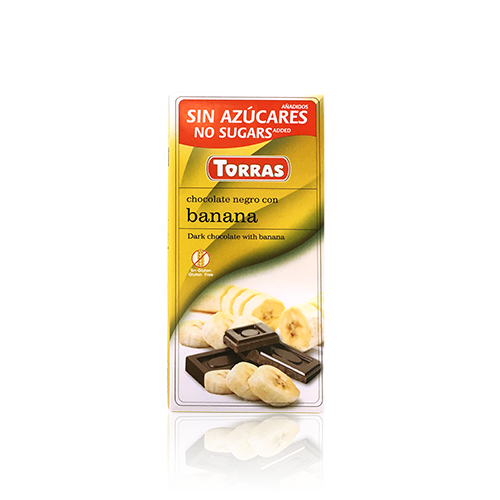 Xocolata Negra amb Banana 75 gr.