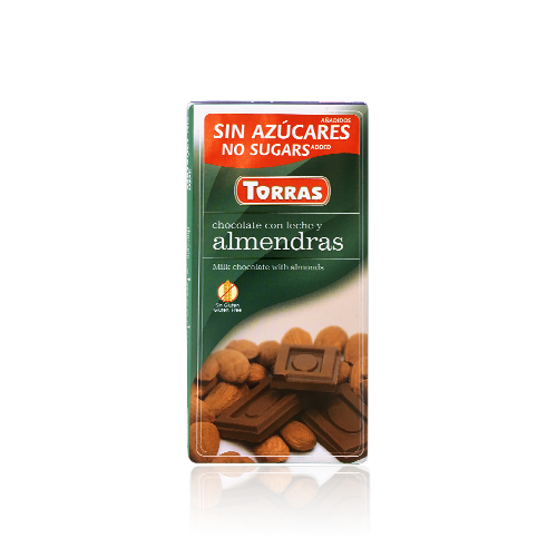Xocolata amb Llet i Ametlles 75gr