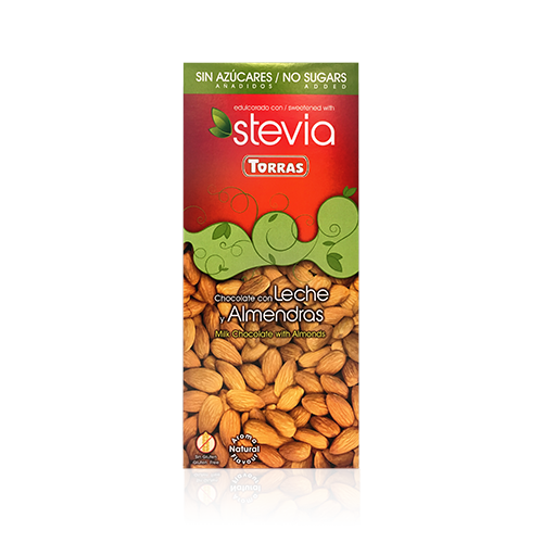 Xocolata Stevia Llet Ametlles Sencera