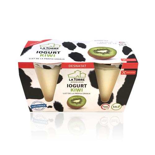 Iogurt Desnatat Kiwi pack 2x125gr