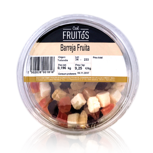Barreja Fruita Deshidratada Safata 200gr