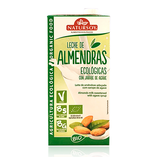 Beguda Ametlles amb Xarop d' atzavara 1L Bio Natursoy