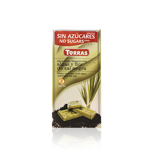 Xocolata Blanca amb algues i flor de sal