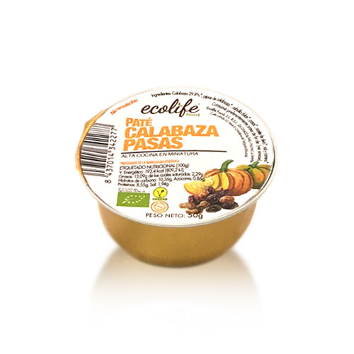 Paté de Carbassa i Panses Bio Ecolife