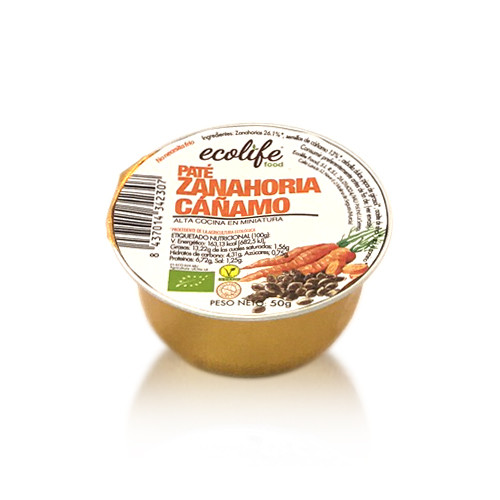 Paté de Pastanaga i Cànem Bio Ecolife