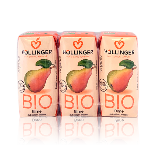 Suc de Pera Bio Pack3  200ml.Hollinger