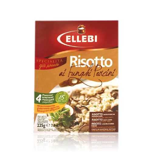 Risotto al Funghi Porcini 225gr Ellibe